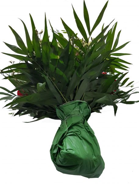 Überraschungsstrauß - Flower - bunter Strauß 18 Blumen - bunte Germenis, gelbe Santini, orang